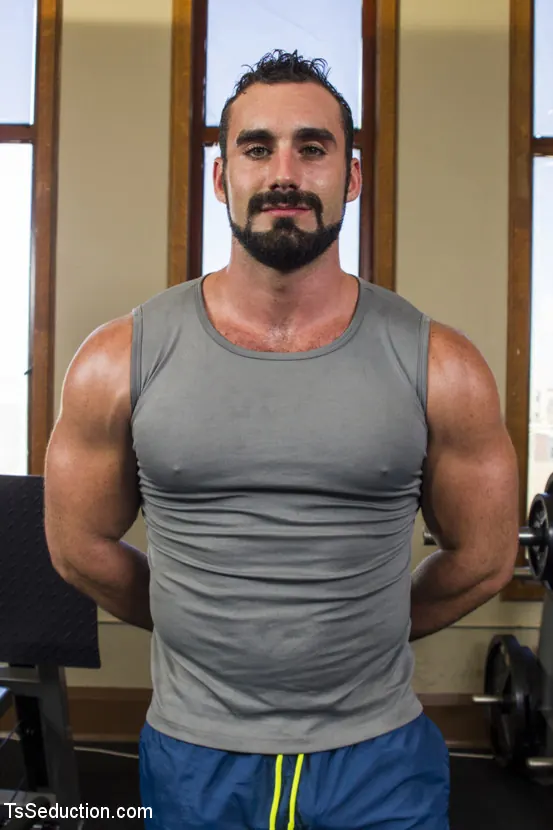 Kink TS 'Sweat Hard For Honey Foxx's Cock!' starring Honey FoXXX (Photo 8)