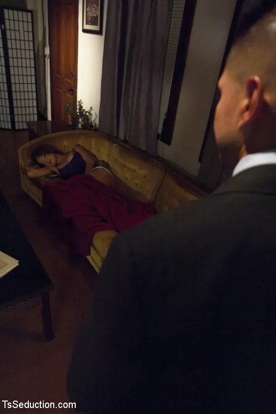 Kink TS 'Roommate Caught Jerking Off Over Sleeping Jessica Fox -Pays the PRICE!' starring Jessica Fox (Photo 1)