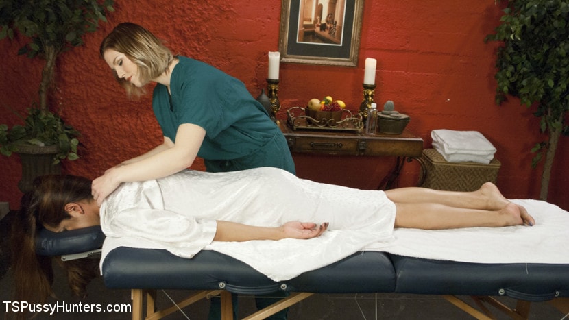 Kink TS 'Sloppy NURU massage. Erotic Massage Parlor' starring Jessica Fox (Photo 2)