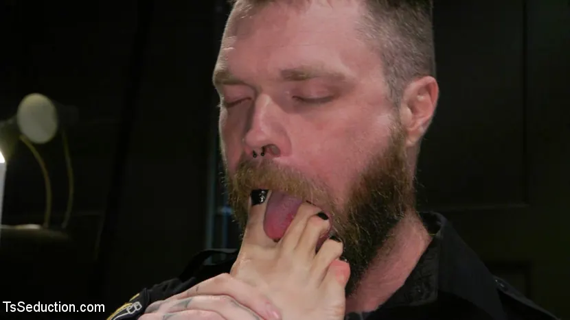 Kink TS 'Pulling Rank: Dirty Hot Cop Melanie Brooks Fucks Evidence Room Boy' starring Melanie Brooks (Photo 3)