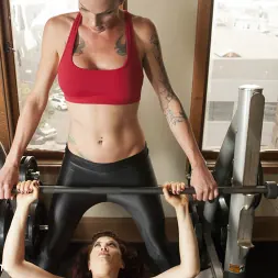 Morgan Bailey in 'Kink TS' Hard Body Trainer seduces fitness Client and Cums in her ass (Thumbnail 1)